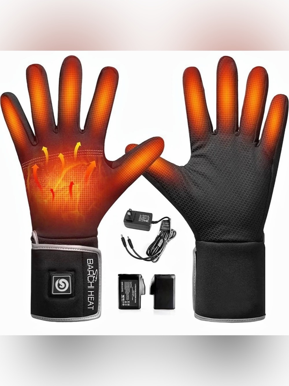 Barchi Heat 7.4V Heated Glove Liners Black
